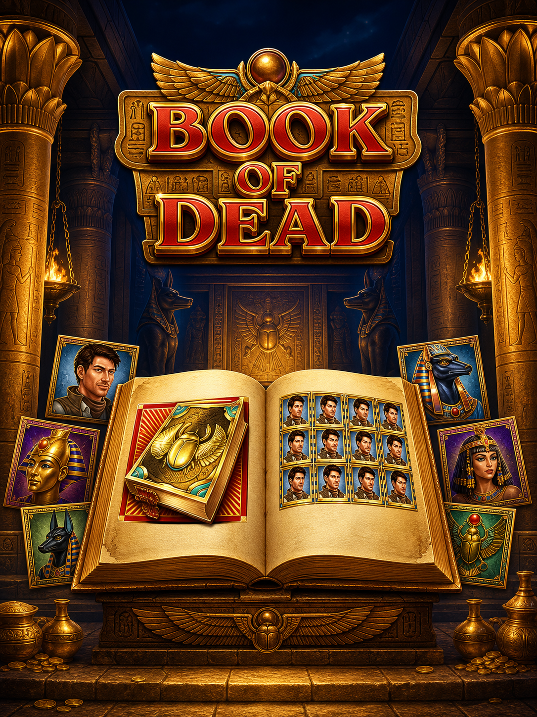 Book-Slot Vergleich - Book of Dead, Book of Ra, Rise of Merlin, Book of Cats, Big Bass Bonanza und Legacy of Dead